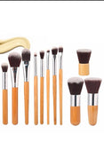 Natural Bamboo Makeup Brush Set