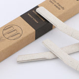 Biodegradable Wheat Straw Eyebrow Razor Trimmer -  Facial Dermaplaning Razor - Set of 3