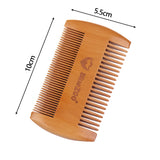 Bamboo Beard Comb Anti-Static Handmade