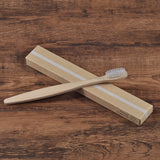 Bamboo toothbrush - 10pc Eco Friendly - soft bristle tip charcoal