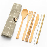 Bamboo Cutlery Set - Knife: Korean style
