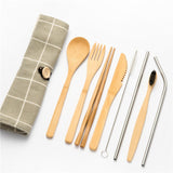 Bamboo Cutlery Set - Knife: Korean style
