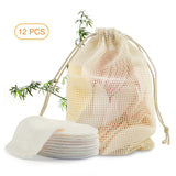 Makeup Remover Pads Reusable Cotton Rounds 12 Pack