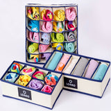 Underwear, sock, ties, scraf, bra, makeup organiser box storage - Bamboo material