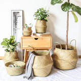 Handmade Bamboo Storage Basket - Home Décor