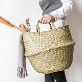 Handmade Bamboo Storage Basket - Home Décor