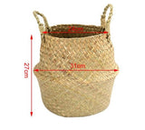 Handmade Bamboo Storage Basket - Home Décor