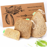 Eco Kitchen Sponge - Dish Cleaning Brush - Handmade Loofah Scrubber (new)