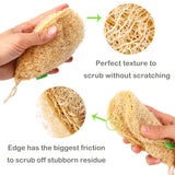 Eco Kitchen Sponge - Dish Cleaning Brush - Handmade Loofah Scrubber (new)