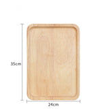 Scandinavian style light wood plates dishes trays