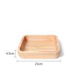 Scandinavian style light wood plates dishes trays