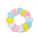 Organic Reusable  Bamboo & Cotton Makeup Remover Pads Rounds 20 pack