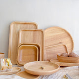 Scandinavian style light wood plates dishes trays