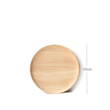 Scandinavian style light wood plates dishes trays