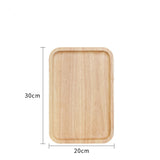 Scandinavian style light wood plates dishes trays