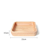 Scandinavian style light wood plates dishes trays