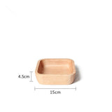 Scandinavian style light wood plates dishes trays