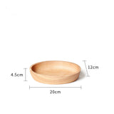 Scandinavian style light wood plates dishes trays