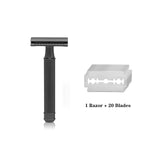 Reuseable Men's Double Edge Razor - Shaver - Bonus 20 Blades