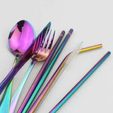 Eco-Friendly Cutlery Set Reusable Flatware with Portable Case