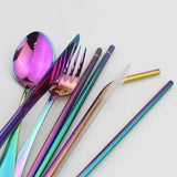 Eco-Friendly Cutlery Set Reusable Flatware with Portable Case