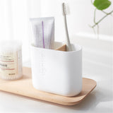 Bamboo Wood Bathroom Set with Toothbrush Holder, Soap Dish, Soap Dispenser, and Toilet Brush Container