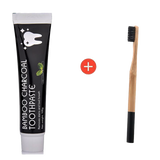 Bamboo Charcoal  Toothpaste - Includes Free Bamboo Toothbrush