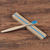Bamboo toothbrush - 10pc Eco Friendly - soft bristle tip charcoal
