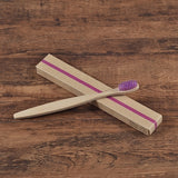 Bamboo toothbrush - 10pc Eco Friendly - soft bristle tip charcoal