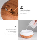 High Quality Aromatherapy Essential Oil Diffuser - Wood Grain Remote Control  Air Humidifier