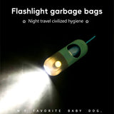 LED Light Poop Bag Dispenser for Night Dog Walks – Includes 10 Degradable Rolls