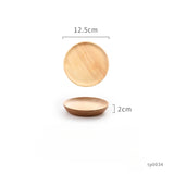 Japanese-Style Solid Oak Trays and Plates