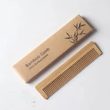 Handmade wooden bamboo comb, natural anti-static massage and hair care comb, men's & women's