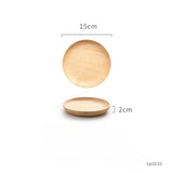 Japanese-Style Solid Oak Trays and Plates