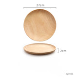 Japanese-Style Solid Oak Trays and Plates
