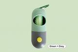 LED Light Poop Bag Dispenser for Night Dog Walks – Includes 10 Degradable Rolls