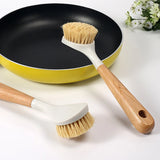 Kitchen Cleaning Brush Natural Wooden Handle