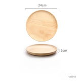 Japanese-Style Solid Oak Trays and Plates