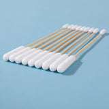 Pet Cotton Swabs With Bamboo Handles, 6 Inches Long, Gentle Cleaning Solution For Dogs &  Ear/Eye