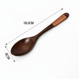 Spoon Wooden Spoons for Cooking Utensil Ice Cream Coffee Tea Soup Spoon Dinner Tableware Kitchen Teaspoon Catering Supplies