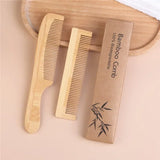 Handmade wooden bamboo comb, natural anti-static massage and hair care comb, men's & women's
