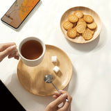 Japanese-Style Solid Oak Trays and Plates