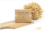 Two boxes of bamboo cotton swabs 400 pcs, double-ended ear swabs, 100% eco-natural