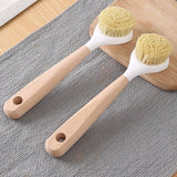 Kitchen Cleaning Brush Natural Wooden Handle