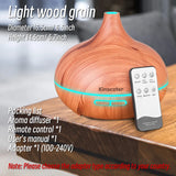 High Quality Aromatherapy Essential Oil Diffuser - Wood Grain Remote Control  Air Humidifier