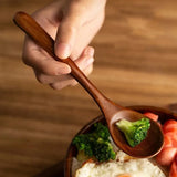 Spoon Wooden Spoons for Cooking Utensil Ice Cream Coffee Tea Soup Spoon Dinner Tableware Kitchen Teaspoon Catering Supplies