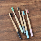 5-Pack Bamboo Toothbrush Biodegradable Adults
