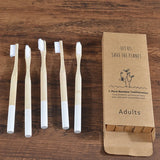 5-Pack Bamboo Toothbrush Biodegradable Adults