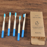 5-Pack Bamboo Toothbrush Biodegradable Adults