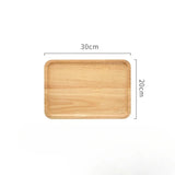 Japanese-Style Solid Oak Trays and Plates
